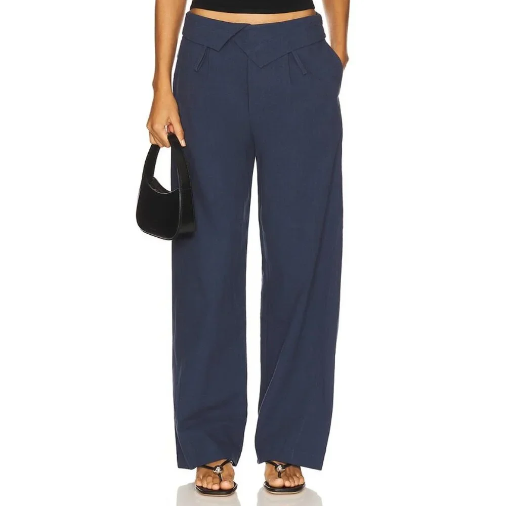 LIONESS Ride With Me Pants Mineral Dark Blue